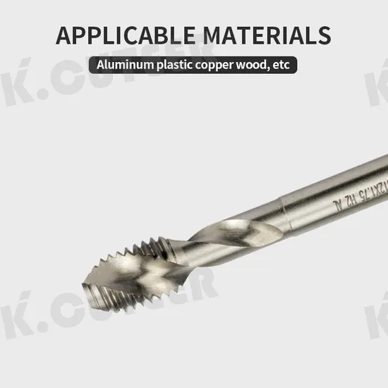 Aluminum Spiral Tap M2/M2.5/M3/M3.5/M4 White Aluminum-Specific Tap